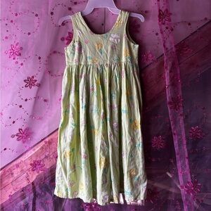 Floral Sleeveless Girls summer Dress(handmade in Africa)
